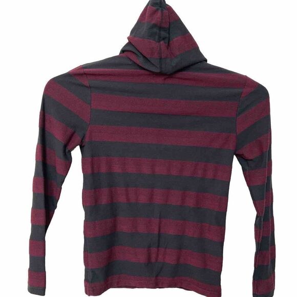 Vans Hoodie Maroon & Black Small Front‎ Pocket - Picture 6 of 10